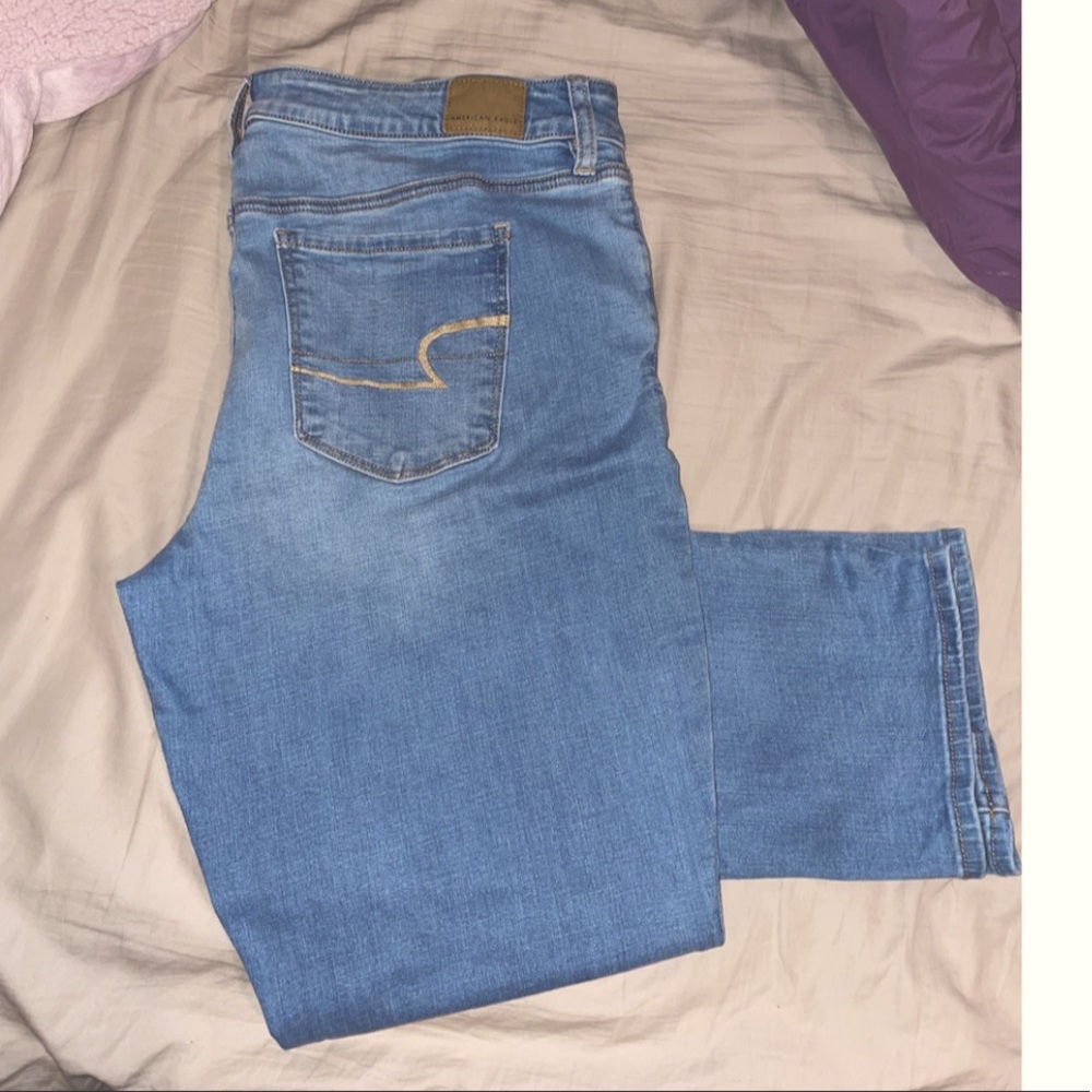 American Eagle Skinny bootcut jeans.